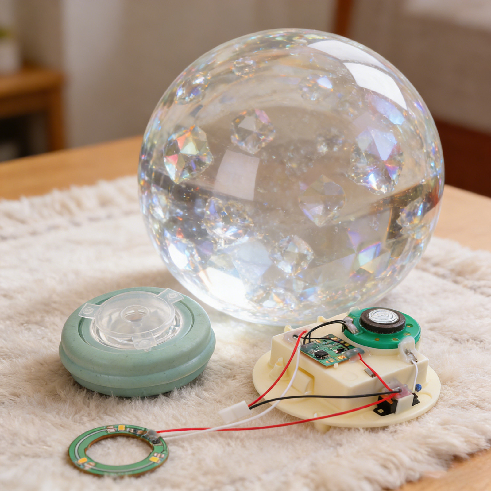 Plastic Dome Clear - Mechanizm do kuli śnieżnej z muzyką