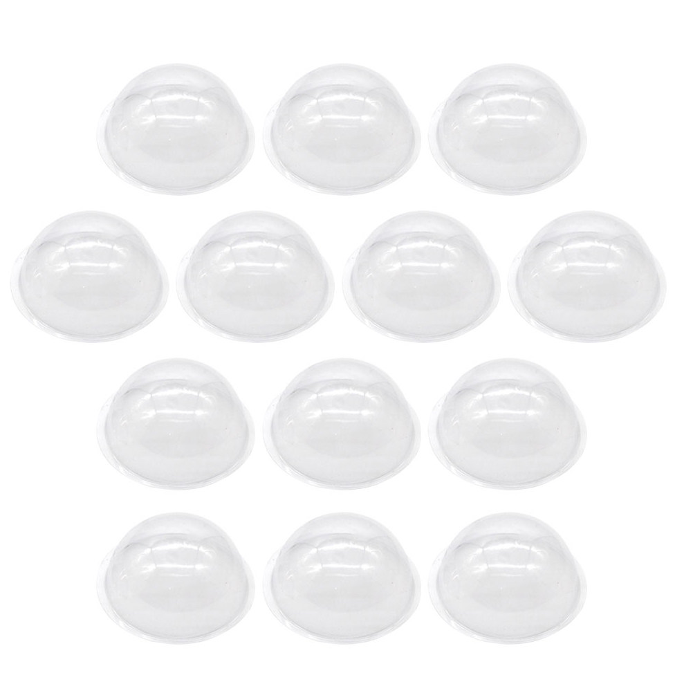 Plastic Dome Clear - 30 sztuk przezroczystych plastikowych kopułek do