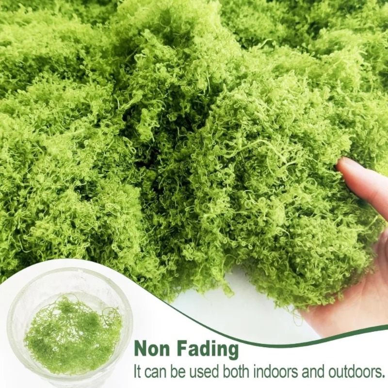 Sztuczny zielony mech, mech im – Sphagnum Moss Dry recenzja i cena
